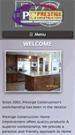 Mobile Screenshot of prestige-constructions.com